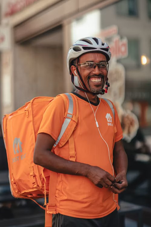 Ravi, delivery driver Perker